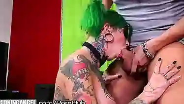 BurningAngel Cum on My Tattoo!
