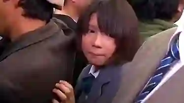 Japanese babe is being molested in the bus and it looks like she likes it