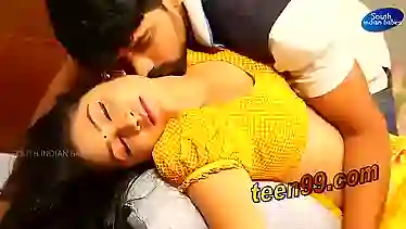 Beautiful indian desi girl having romance in home - teen99