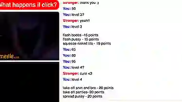 GIRL WITH GREAT ASS BARES ALL ON OMEGLE GAME!!!