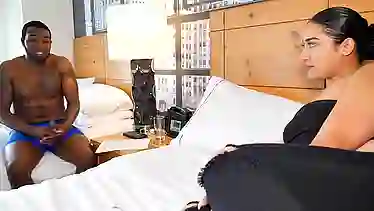 Black guy is fucking his best friend's big ass girlfriend, in front of the camera