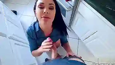 Brooke Beretta tasting her stepsons cock