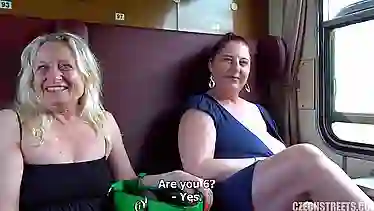 Vanessa Moon's petite body takes a hard pounding on a train ride in POV