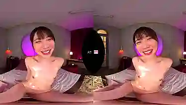 Part 2 of Asian & Thai brunettes taking VR action in POV