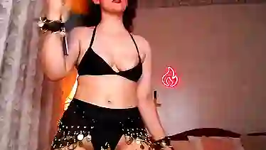 Watch Antichristrix's Arab Dancing Live Full Show - Part 1 - Sexy Brunette's Big Ass Spanked on Cam