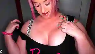 Redhead BBW with Pink Hair takes a wild ride in HD