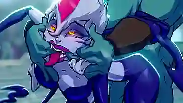 Monster gangbang in League of Legends cartoon animation - hentai monster game