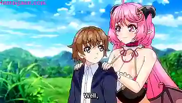 Naughty Japanese teen with massive tits gets her own subs in Fushigi No Kuni No Succubus 2 - Hentai Subs