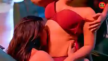 Naughty MILF in lingerie enjoys hardcore threesome action with Hunter Ranjish
