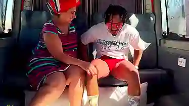 Experience the ultimate POV of a Brazilian Granny's big ass and big dick cumshot