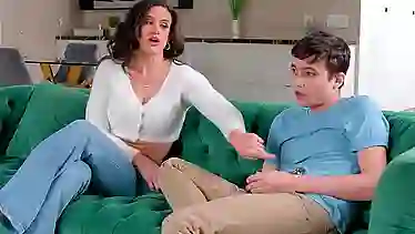 Watch Penny Barber seduce her stepson with her mouth and blow his mind