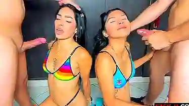 Watch these Latin sluts get wild and tear apart in a hardcore fuck frenzy