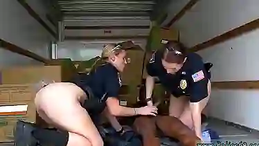 Fake cop blonde car first time Black