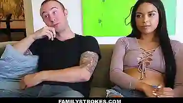 FamilyStrokes - Step-Siblings Fuck During Movie Night