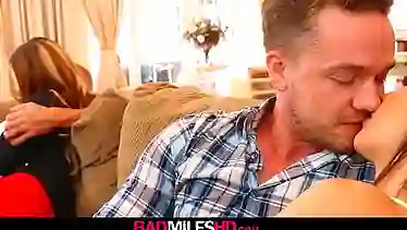 Mom And Daughter Fucked By Boyfriend In Front Of Dad