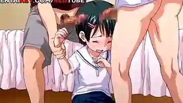 Loli-ass Girl Recevies Her First Time Sex