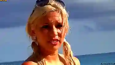 Young nudists on the beach got drunk and engaged in lesbian sex