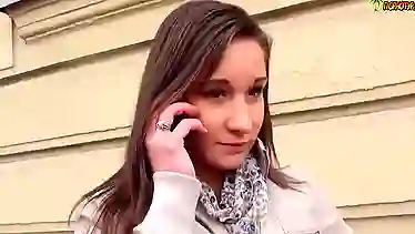 Porn for the money with a cute chick that guy met on the street